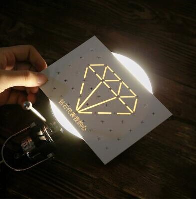 Onzichtbare Wenskaart Glow Postkaart Kerstcadeau Verborgen Tekst Bericht Card Thanksgiving Brief Diy Zegen Papier Envelop: C