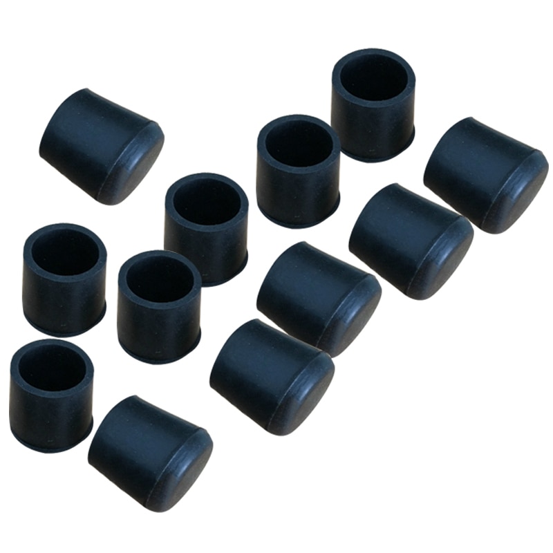 Möbel beine 12 Stck 16mm Inneren Gummi Fuß Kappen Rohr Kappen Schutzkappen Stuhl Kappen schwarz möbel bein