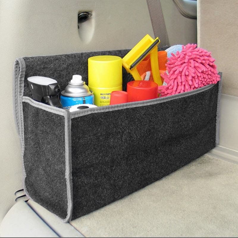 Car Felt Storage Box Trunk Bag Vehicle Tool Box Multi-use Tools Organizer Bag Carpet Folding Automobiles Interior Accessories