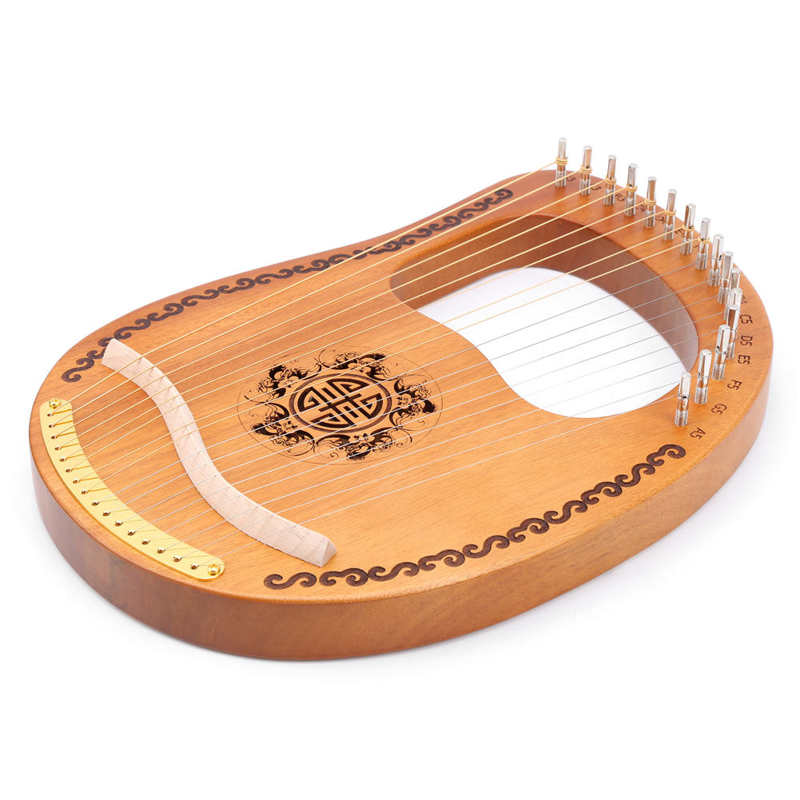 Wood Harp Produce Resonance and Reflection Portable Harp for Beginners Sweethearts