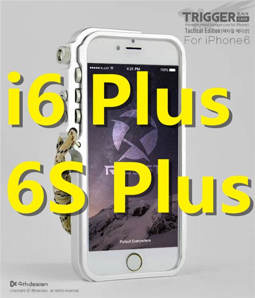 De lujo de gatillo de parachoques de Metal funda para iPhone 6x6 S 6 6 S 7 7 Plus 5 5S SE 4 4S de aluminio funda para el iPhone 7 caso