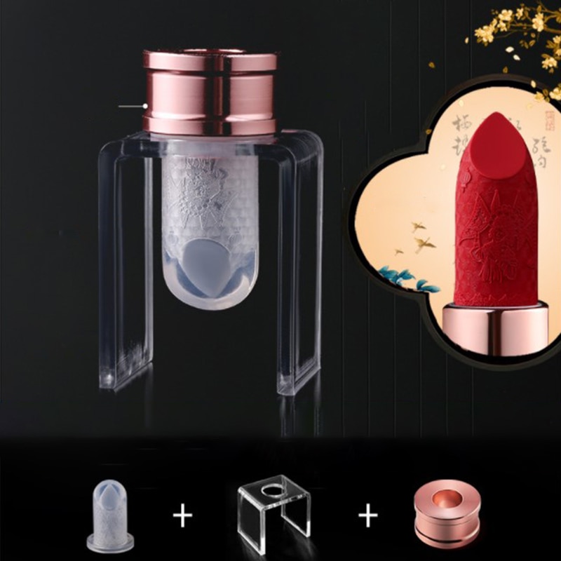 3 Stks/set Siliconen Lipstick Mold Aluminium Ring Mould Holder Diy Ambachten Toolss