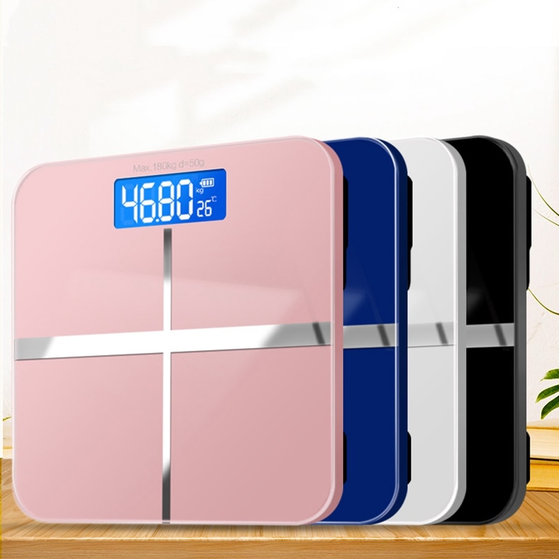 Household Bathroom Scale Digital Precision Weight Scale LCD Display Glass ligent Electronic Scale