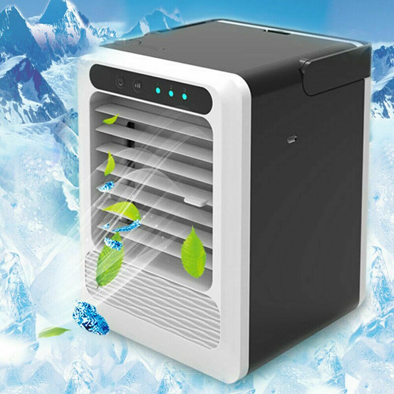 HEIßER! Schwarz Drei-in-one Tragbare Mini Klimaanlage Kühl Kühlung Artic Luftkühler Fan Luftbefeuchter Für Haushalt Büro desktop