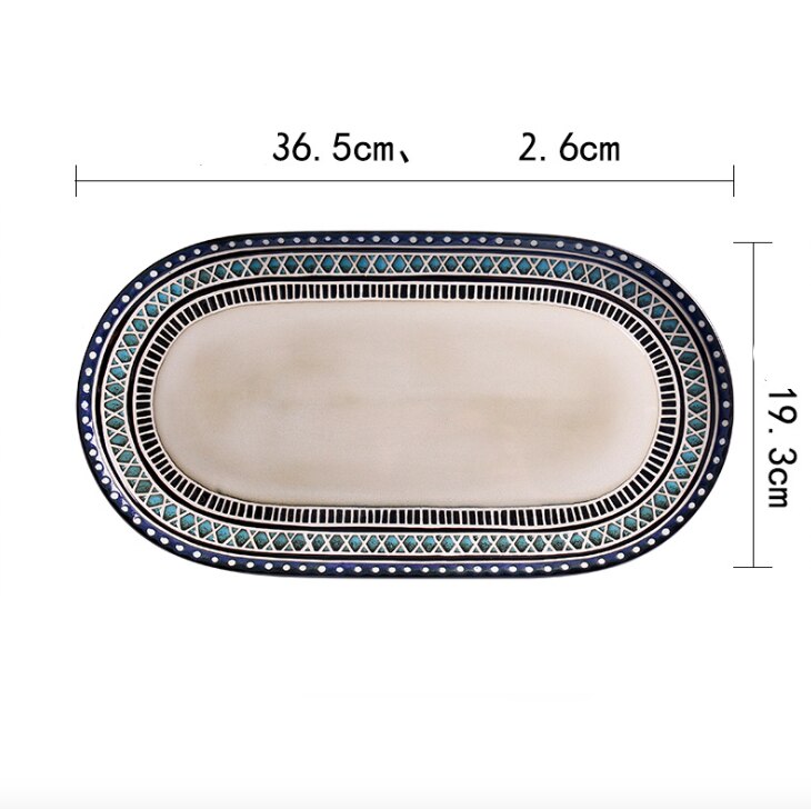 Cartoon Dinner Plate Set Ceramic Kitchen Plate Breakfast Tableware Set Food Dishes Rice Salad Noodles Bowl Soup Cup Kitchen: 004