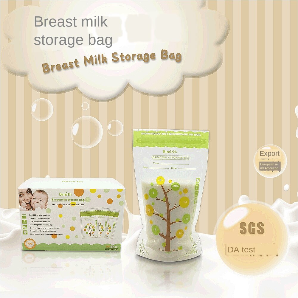 112 stk. 235ml opbevaringsposer til modermælk, lækagesikret steriliseret babymad sikker opbevaringstaske til modermælk til frysning