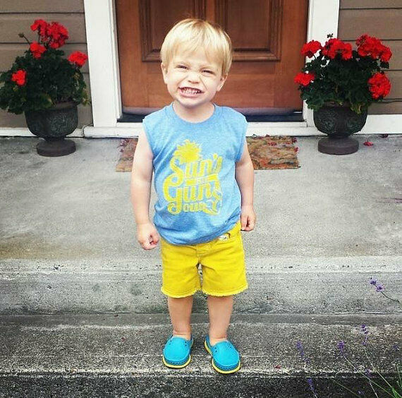 Sommer Kleinkind freundlicher Baby Jungen Ärmelloses T-Shirt oben Weste Panzer oben 1-5 Jahre USA