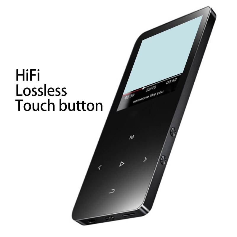 X2 Pantalla de contacto MP3 Bluetooth 1,8 pulgadas Bluetooth reproductor MP3 Pantalla de contacto de Metal Mp4 Player-16G DE MÚSICA