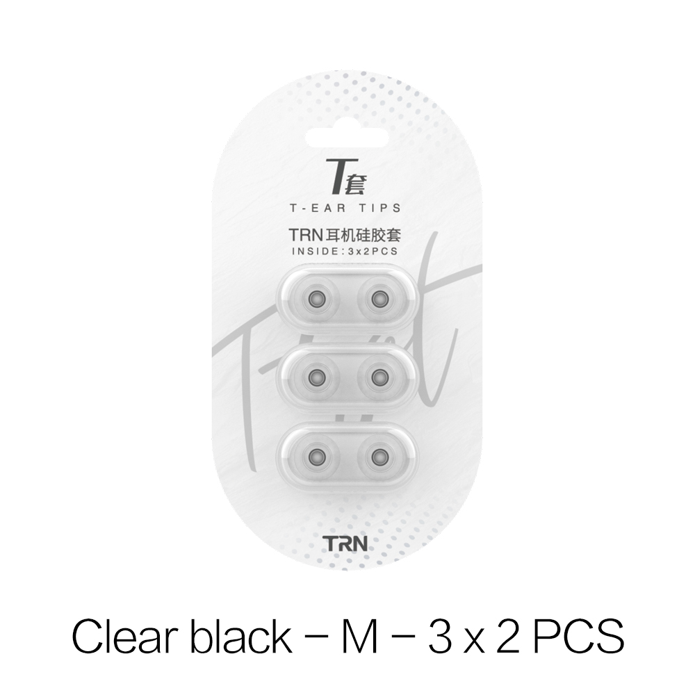 TRN T Ear-Tips Silicone Eartips Memory Earplugs Double Support Structure Earphone 3 Pairs Headphone Headset Earbuds Headphone: Beige