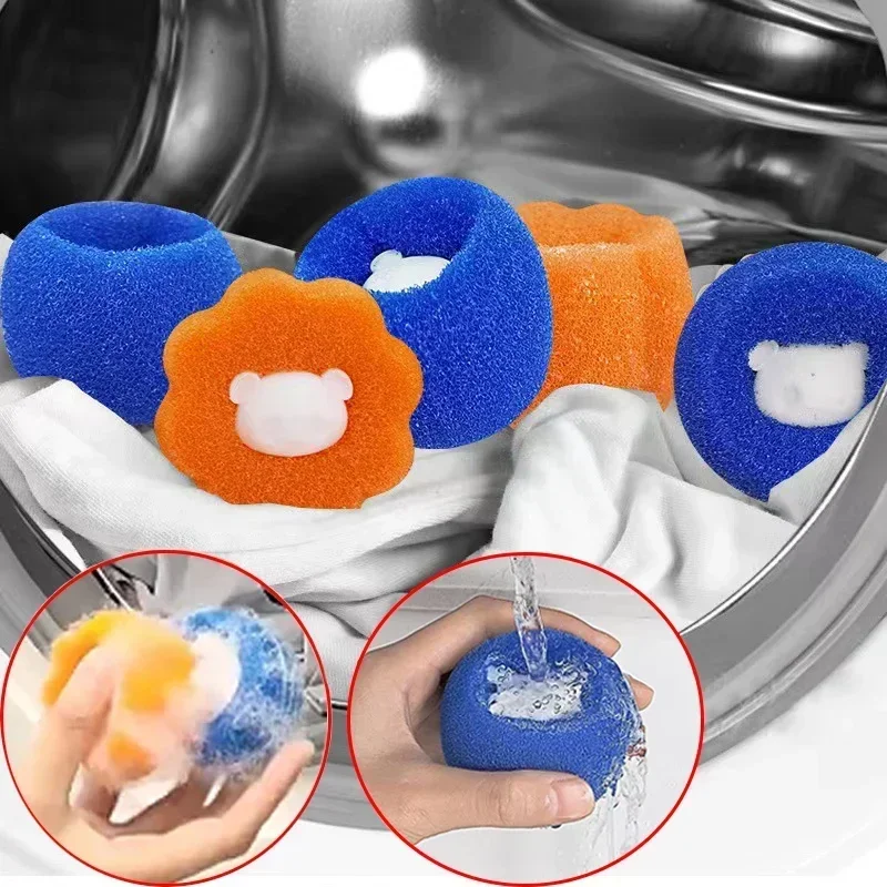 Bolas de lavandería, recolector de pelo de mascotas para lavadora, recogedor de pelusas de lavandería reutilizable, elimina pelusa de ropa, accesorios para Gato