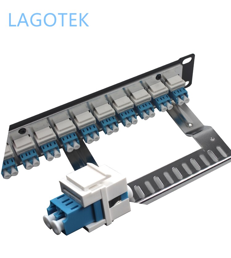 1U 19 ''24 Poort Sc 24x Lc Duplex Straight-Through Fiber Patch Panel Sc Adapter Lc Adapter Distributie frame