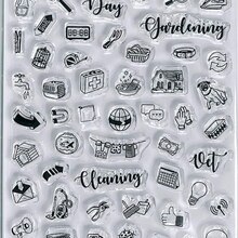 Genomskinlig stämpel varje dag gör-det-själv scrapbooking kort album papper hantverk silikon gummirulle genomskinliga stämplar 225