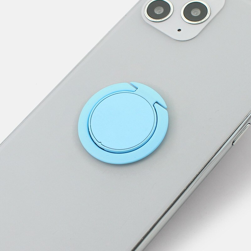 Soporte de Metal para teléfono móvil, accesorio de lujo muy fino, Universal, magnético, anillo de dedo: A42-Blue