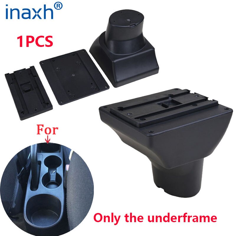For Hyundai I20 Armrest Interior Parts special Retrofit parts Car Armrest Center Storage box with USB LED light: underframe 1PCS