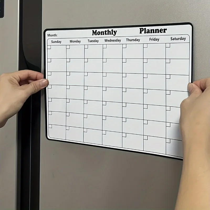 28 x 21cm kjøleskapskalender magnetisk tørrvisk kalender whiteboardkalender til kjøleskapsplanleggere