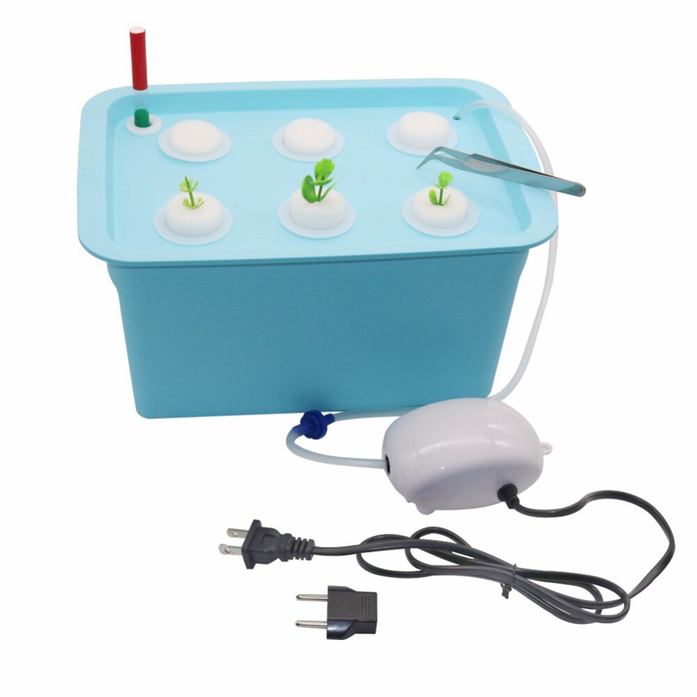 1 set 220V / 110V Plant Site Hydroponic Systems 6 Holes nursery pots cultivation Out of Soil plant seedling Growing kit