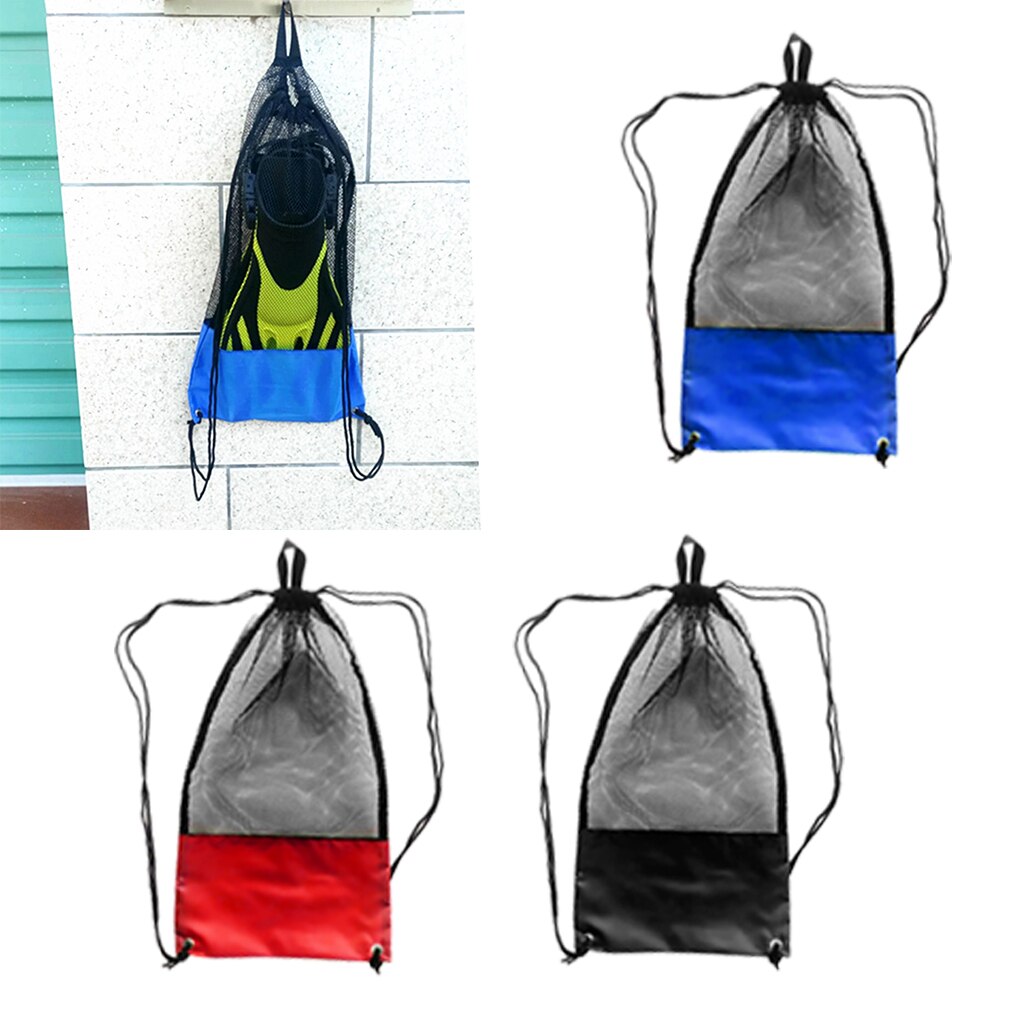 3 stuks trekkoord mesh opbergzak voor buiten, trekkoordtas voor kamperen in de buitenlucht