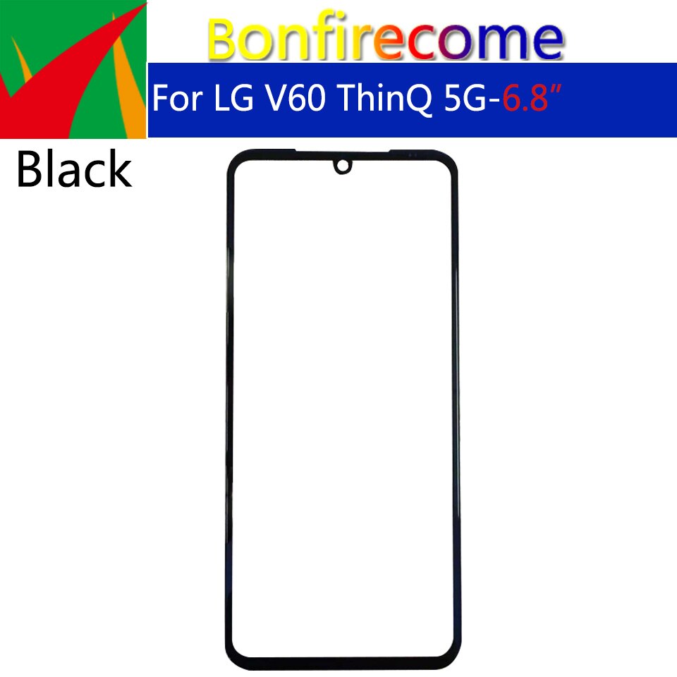 Substituição para lg v60 thinq 5g lmv600ea, painel de vidro frontal e externo com tela sensível ao toque