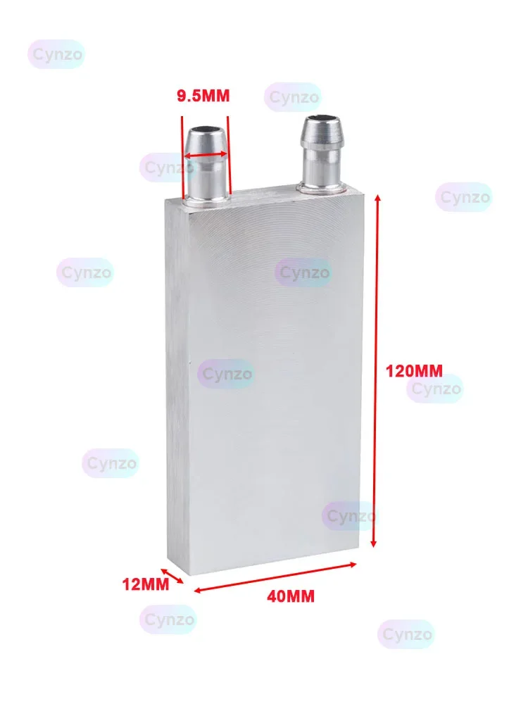 Aluminium Wasser kühl Block Kühlkörper für PC Laptop CPU Kühler Kühler 40/80/120/160/180/200/240mm