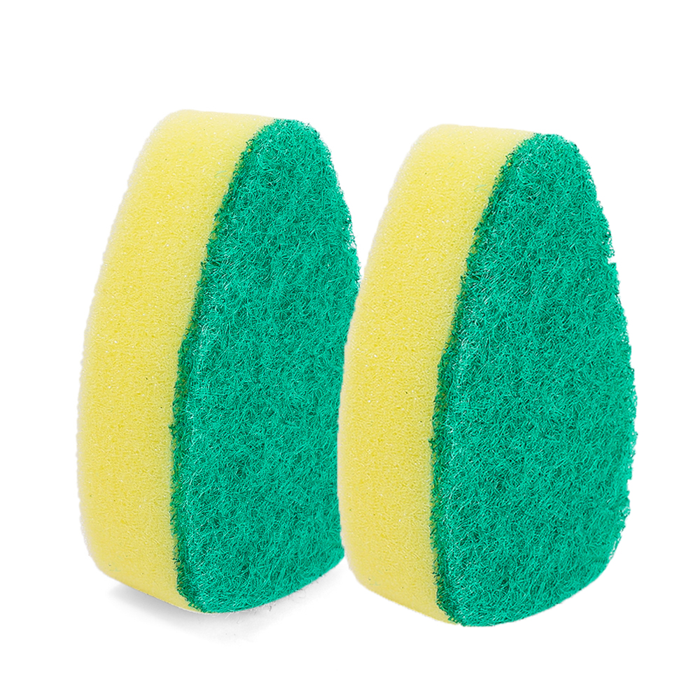 Herramienta de limpieza de cocina, cepillo para fregar platos con mango largo, dispensador de jabón líquido recargable, sartenes, tazón, esponja para lavar platos, toallita para ollas: green