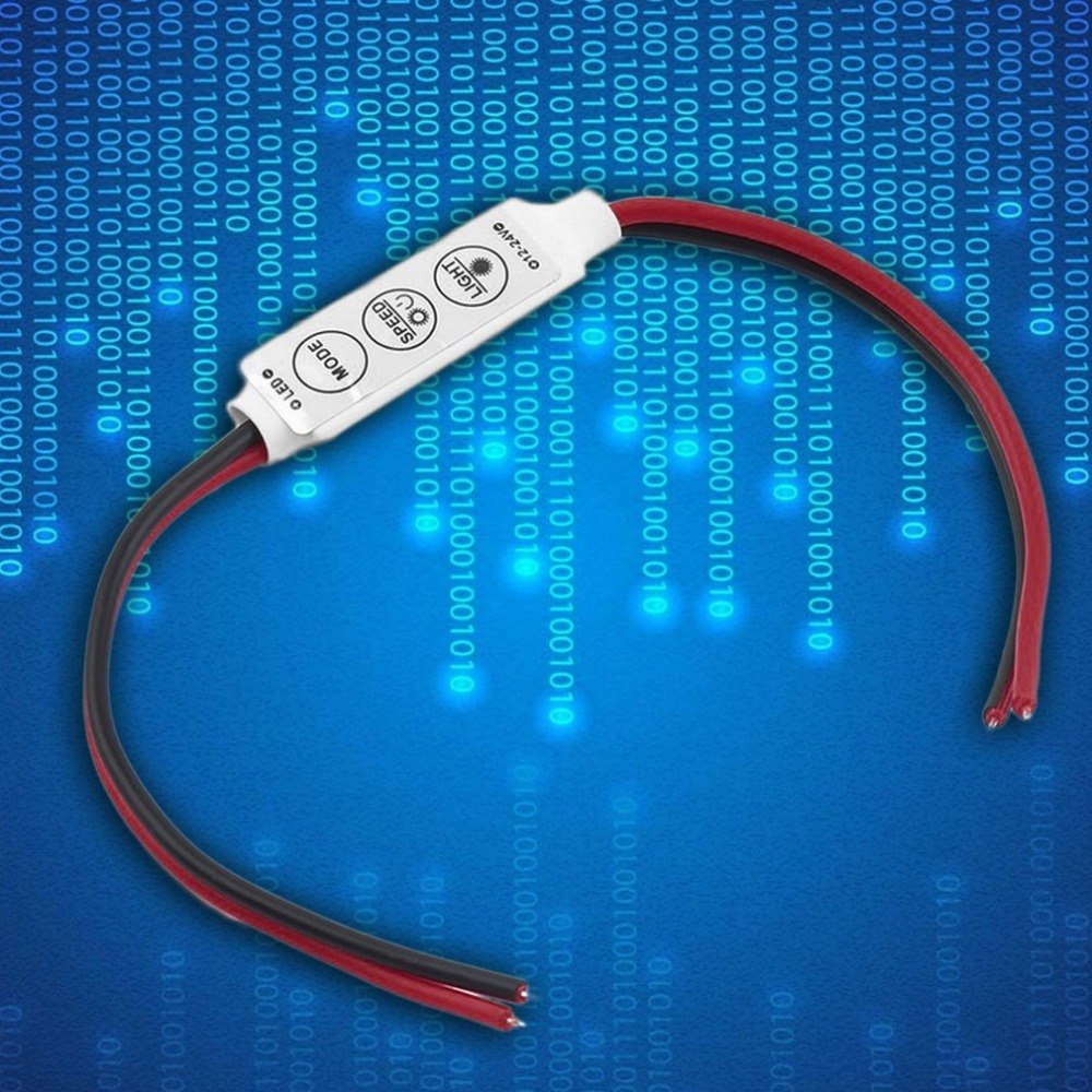 Dimmer LED Strip RGB Controller DC 12V 24V Mini Dimmer LED Single Color Controller for 5050 3528 5730 LED Strip Light