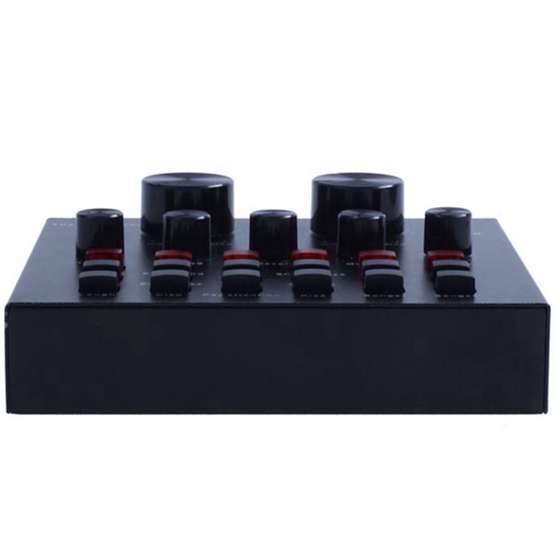 V8 USB 5.0 Audio Sound Card USB External Headphone Microphone Webcast Live Sound Card V8 Sound Card