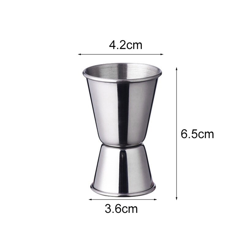 Stainless Steel Cocktail Shaker Measuring Cup Double Drink Alcohol Measuring Cup Jigger Bar Party Accessories Kitchen Gadgets