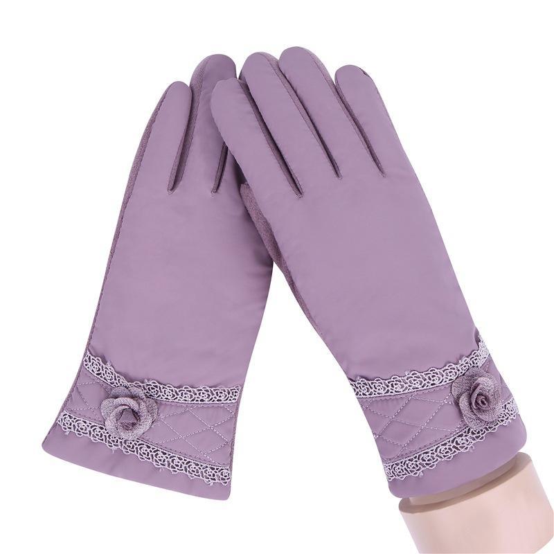 Frauen Casual Solide Voll-Finger Winddicht Touch 027A, 027C, 027D, 027E Bildschirm Unisex Bildschirm, warme Handschuhe