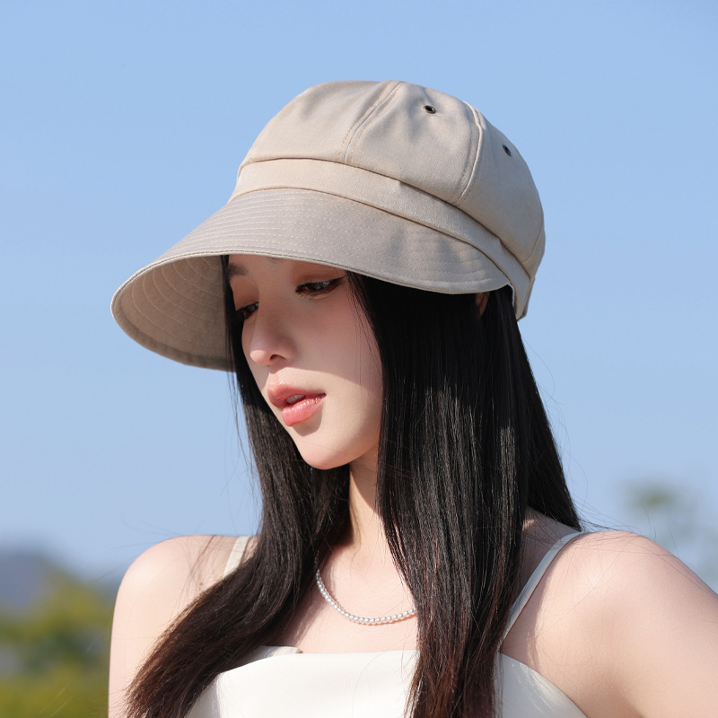 Sombrero de cubo de verano para mujer, protector solar de Color sólido, sombrero plegable para el sol, boina para niña Bob, gorra de pescador de viaje para ciclismo a juego: Verde