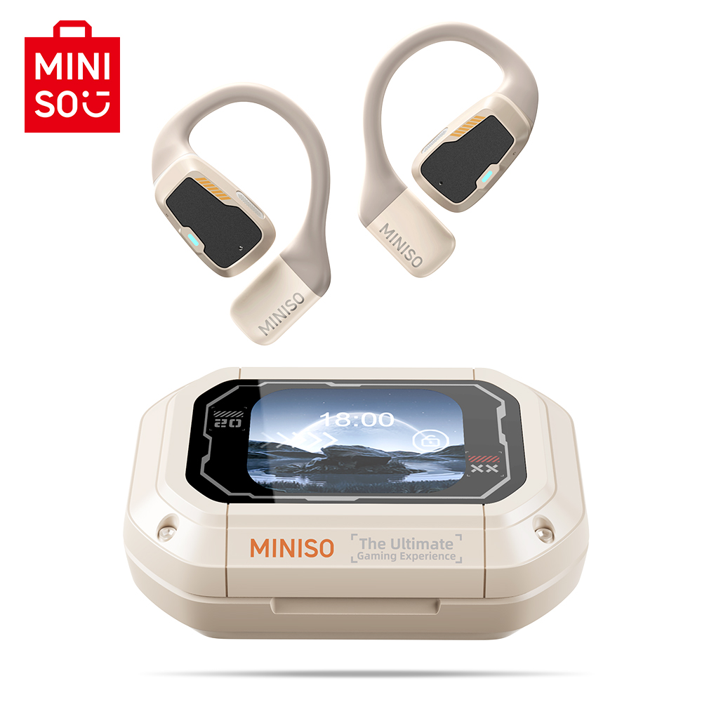 MINISO M98 True kabellos offen Ohr Ohrhörer Bluetooth 5.4 Ohren, 13 mm dynamischer Treiber OWS Ohren Köpfe Spielen Headset Super lang Endur