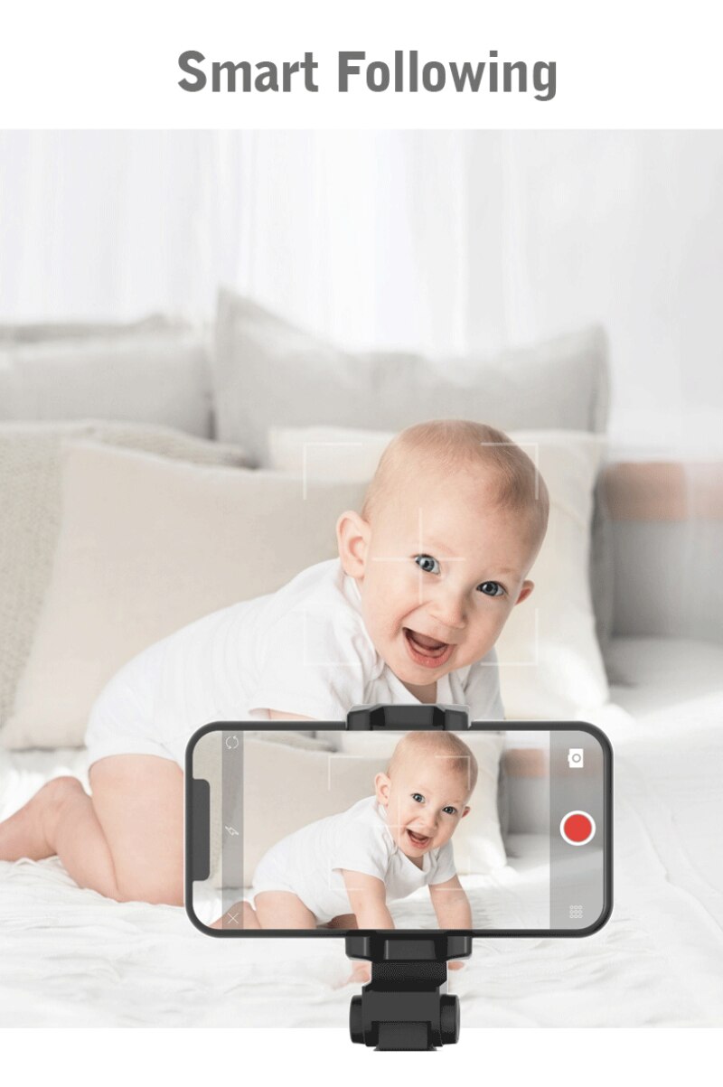 Roter live oppfølging panorer/vip smart fotograferingsplattform mobiltelefonholder/live 360 assistent bluetooth kontroll selfie ptz