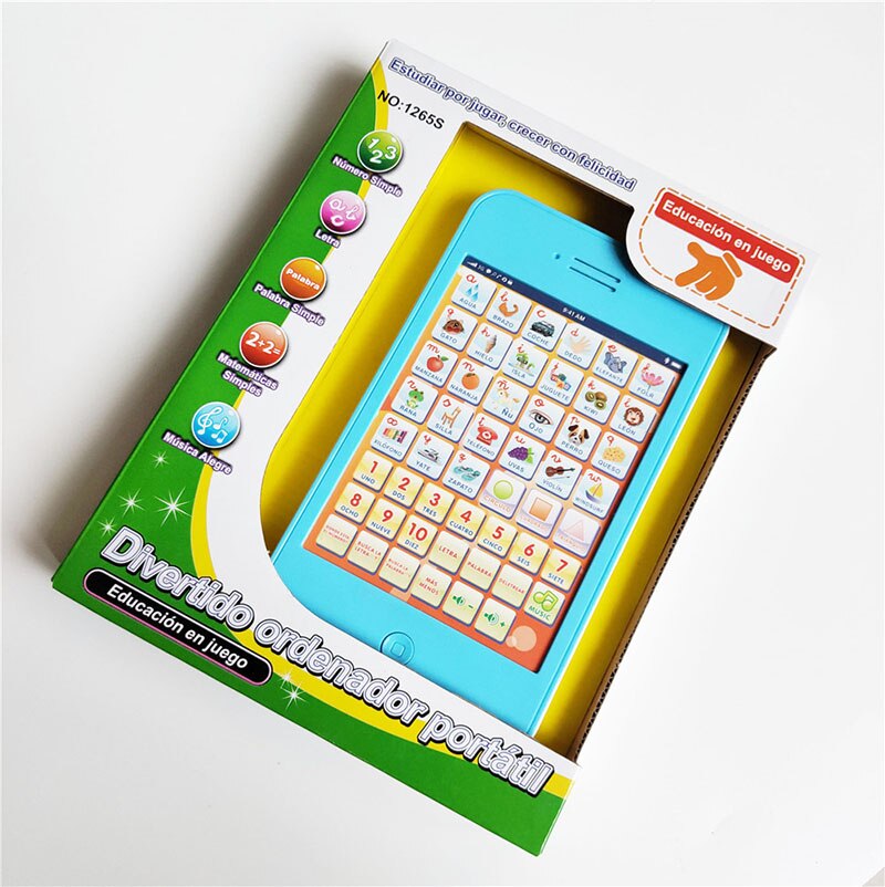 -Spanisch Sprache lernen maschine spielzeug Musik Sprechen Español Alphabet Lesen Maschinen Für freundlicher Pädagogisches Spielzeug 1