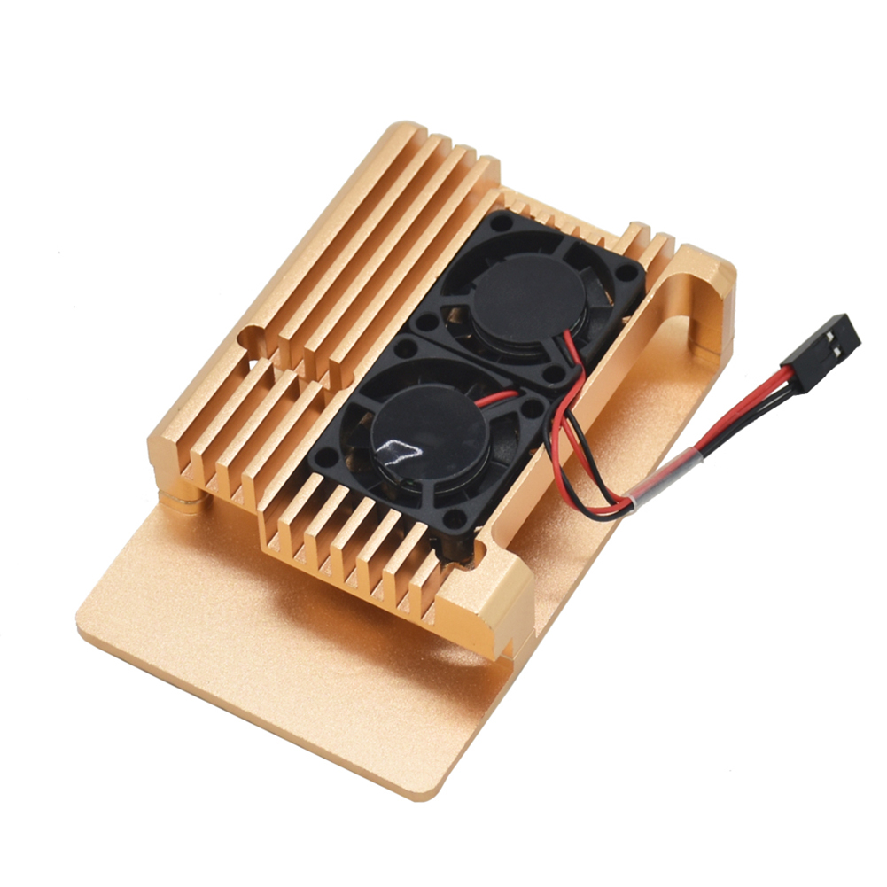 Signal Tool Accessories Durable Enclosure Shell Easy Install Cooling Aluminium Alloy Protective Case Cover For Raspberry Pi 4B