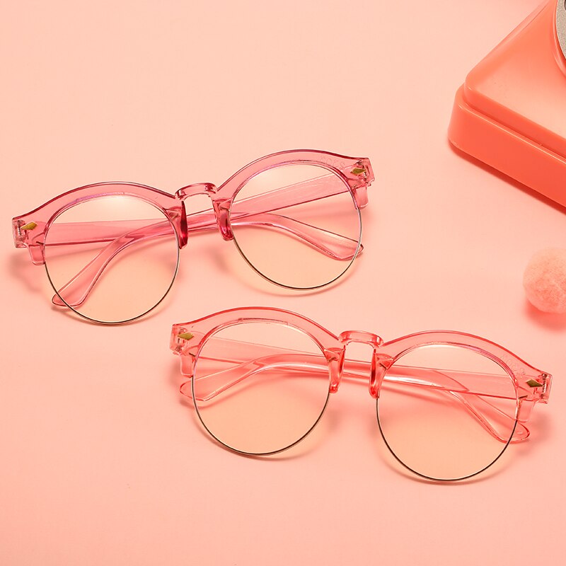 Anti-blau Licht freundlicher Brille Junge Mädchen Spiel lesen Computer schutzbrille Klar freundlicher Runde Anti Blau Brillen