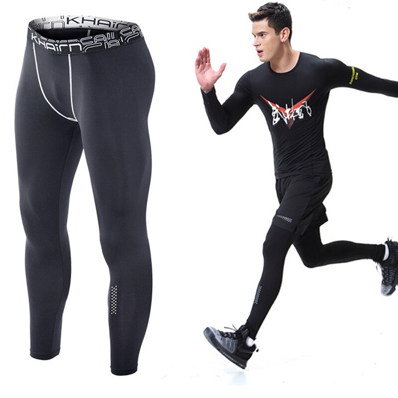 Compressie Sport Leggings Mens Quick Dry Running Tights Gym Fitness Sportkleding Training Yoga Broek Voor Mannen Droge Fit Broek