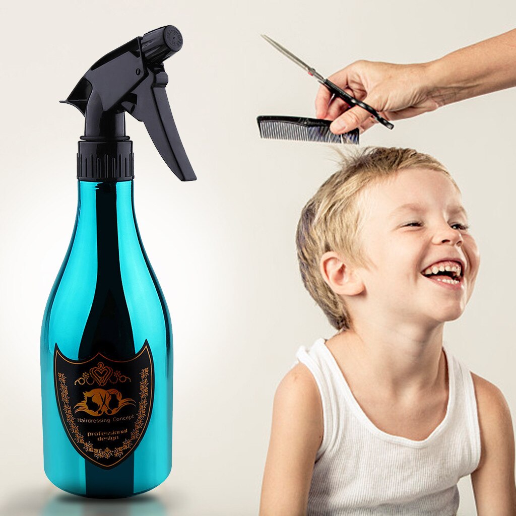 Hålla spray hår fiber 550ml frisör glänsande sprayflaska salong frisör hårverktyg vattenspruta lång  #301206