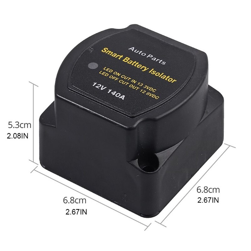 Isolateur intelligent de batterie double 250 A, 12 V/24 V, relais