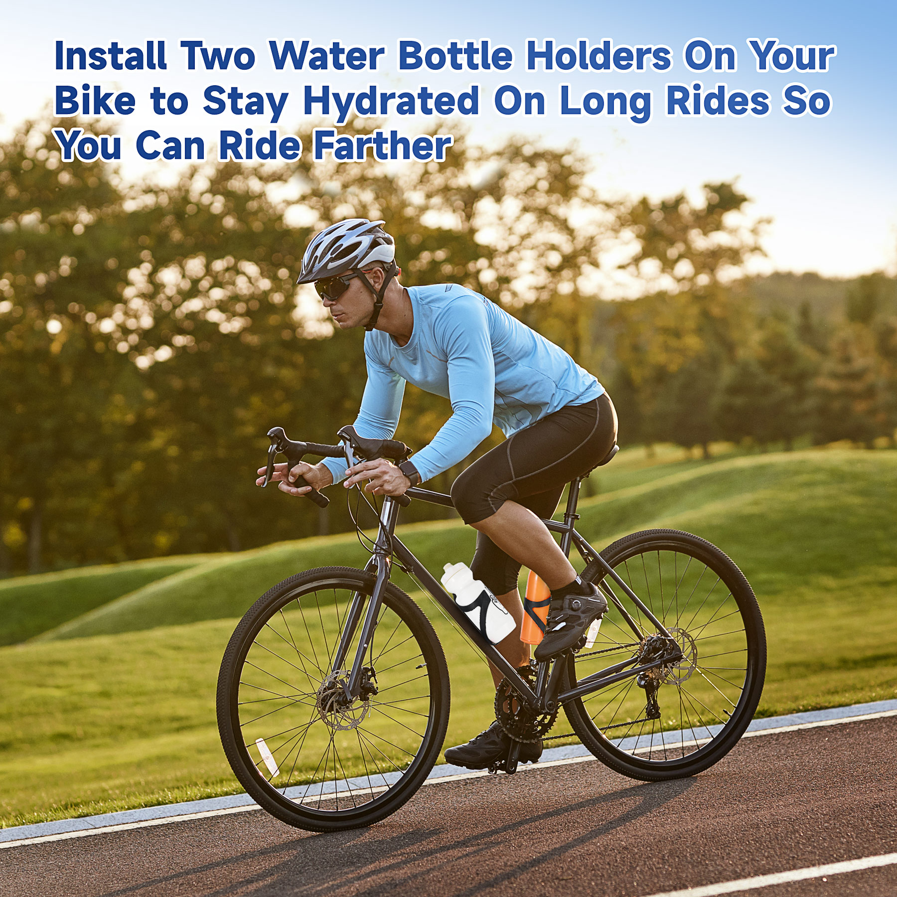 HUALONG Bike Water Bottle Holder Nylon Add Carbon Fiber Water Bottle Cage Road Bikes Mountain Bicycle Water Bottl Drink Cup Hold