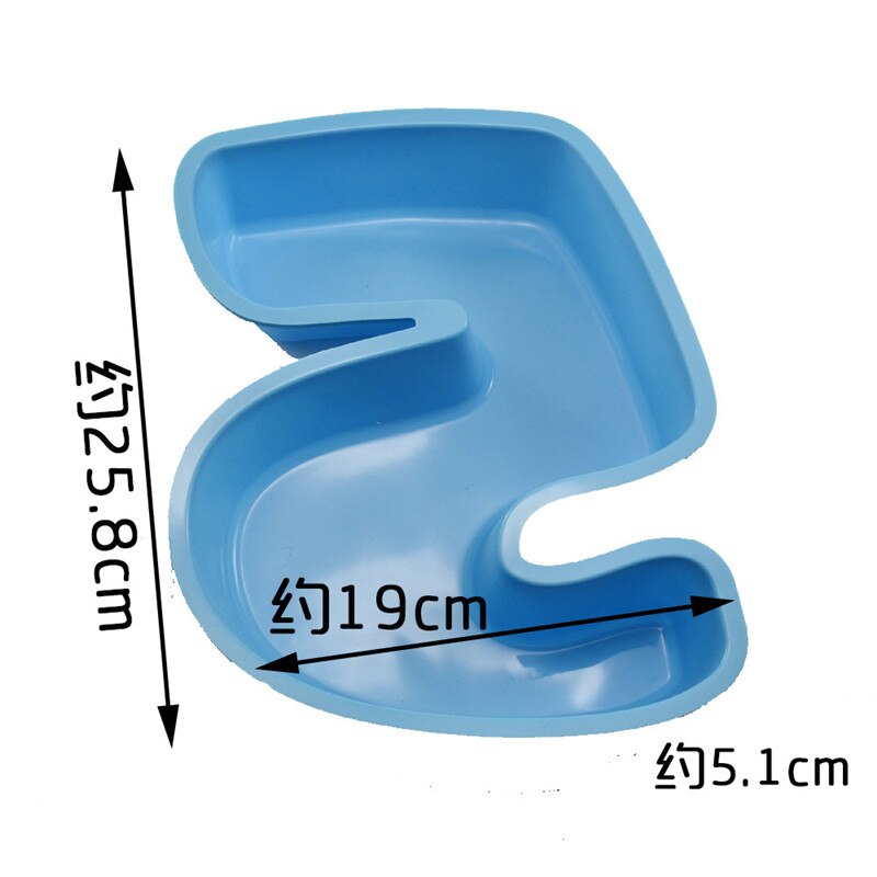 100% Food Grade Large Non-stick Silicone Number 5 Cake Mold Pan DIY Baking Tin Birthday Wedding Anniversary 5th Cake Mould