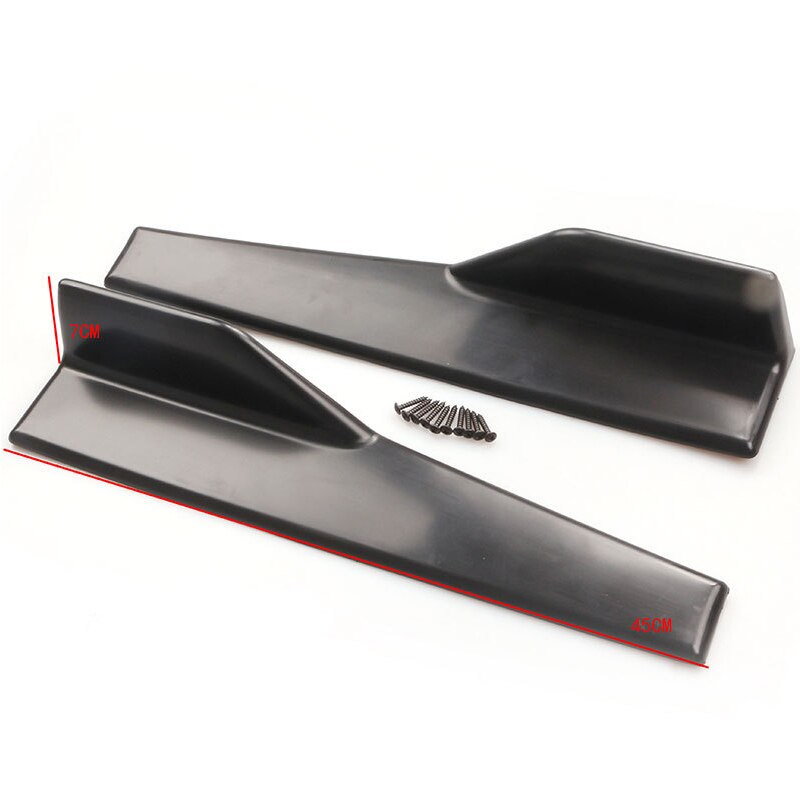 2 stk bil side nederdel kofanger diffusor spoiler forklæder til skoda octavia  a5 a7 kodiaq superb 2 rapid fabia porsche 911 cayenne macan