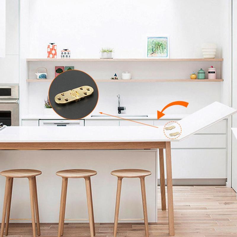 Zinc Alloy Mounted Folding Hinges Self Supporting Foldable Table Cabinet Door Hinge Furniture Hardware