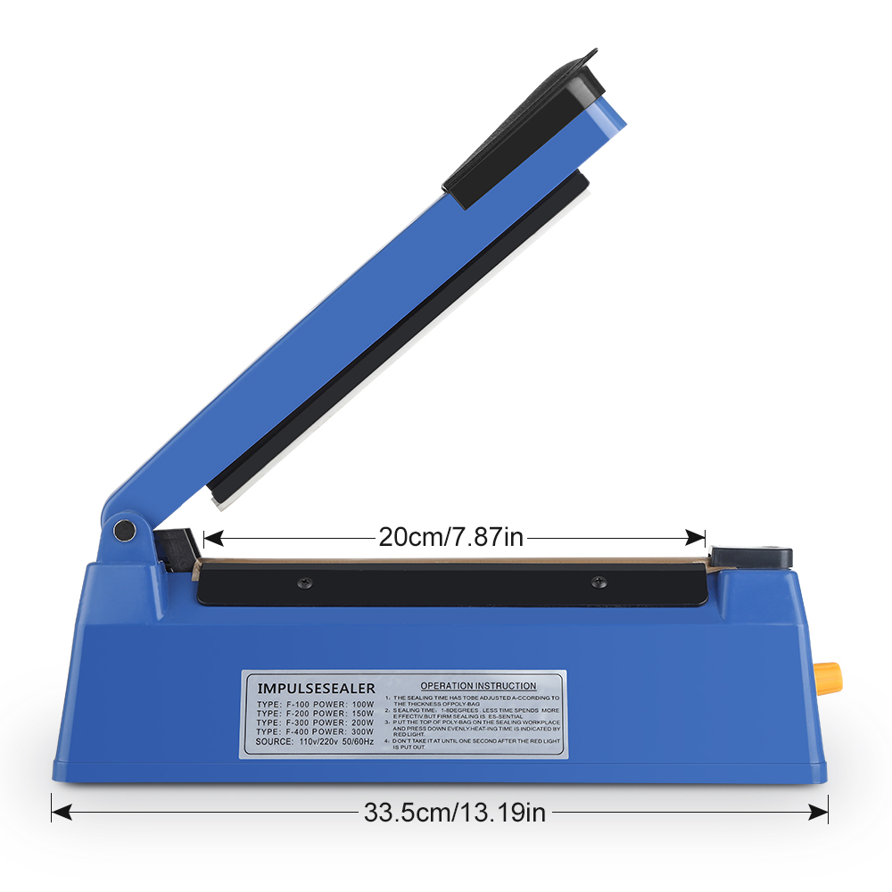 Sealing Machine Electric Heat Sealer Hand Press Vacuum Food Plastic Bag Fast Heat Packaging Machine Heat Bag Sealing