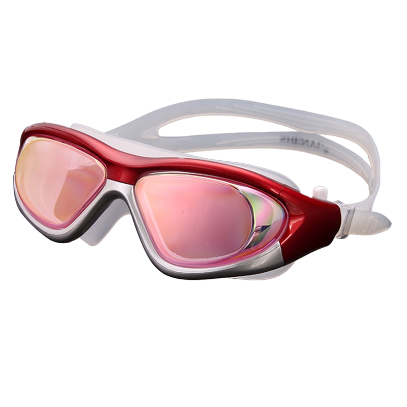 Lunettes de natation Anti-buée pour piscine, étanches, réglables, avec pince à nez: A