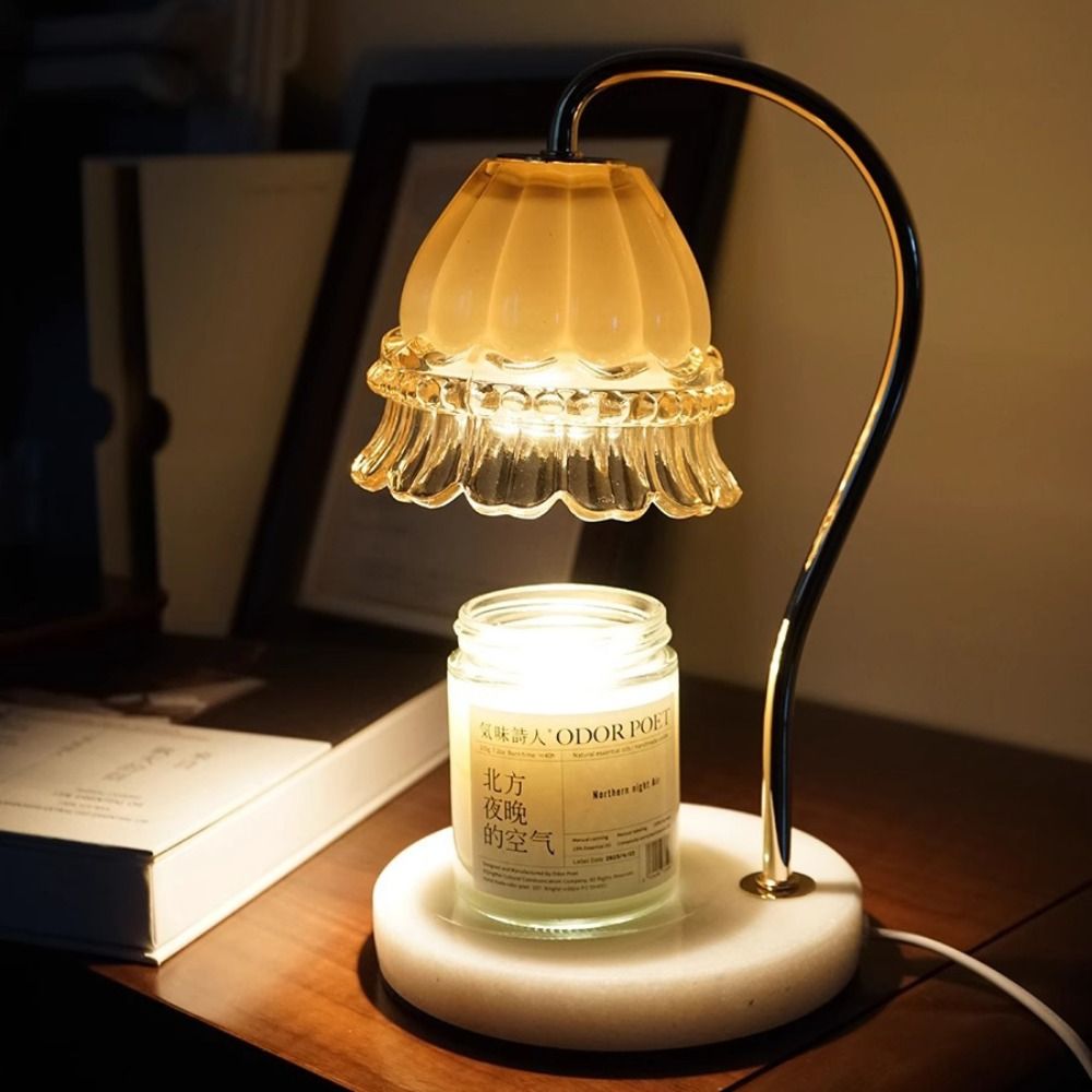 Aromadiffusor, aromatherapie-kerzenlampe, schreibtischlampe, aromatherapie-kerzenlicht mit zeitschaltuhr, kupfer, stimmungsvolle beleuchtung