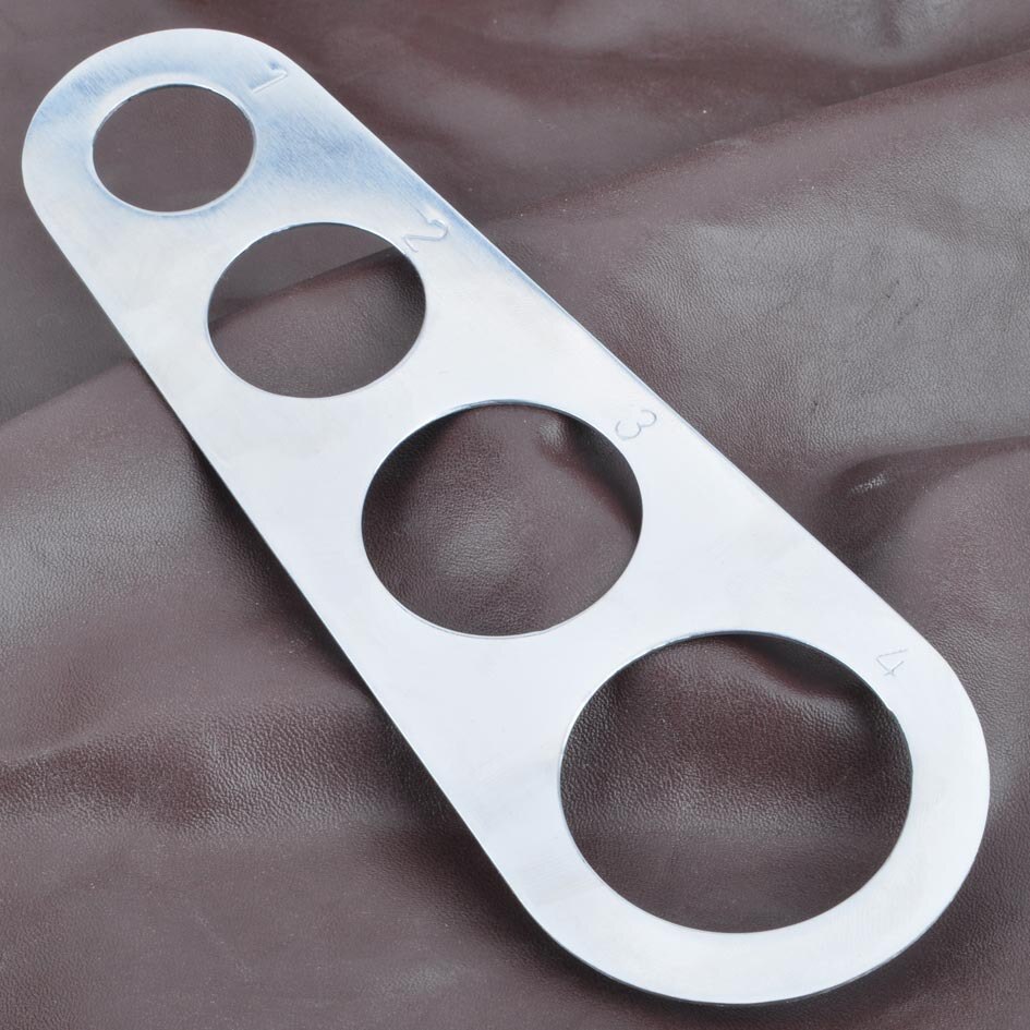 Accesorios de cocina de acero inoxidable espaguetis medidor Pasta gobernante herramienta de medición con 4 a Parte herramienta de Control