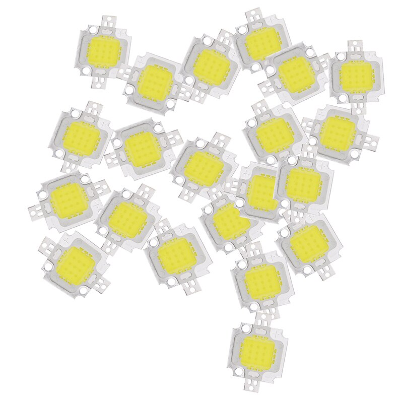 20 stk 10w led ren hvid høj effekt 1100lm led lampe smd chip pære  dc 9-12v: Default Title