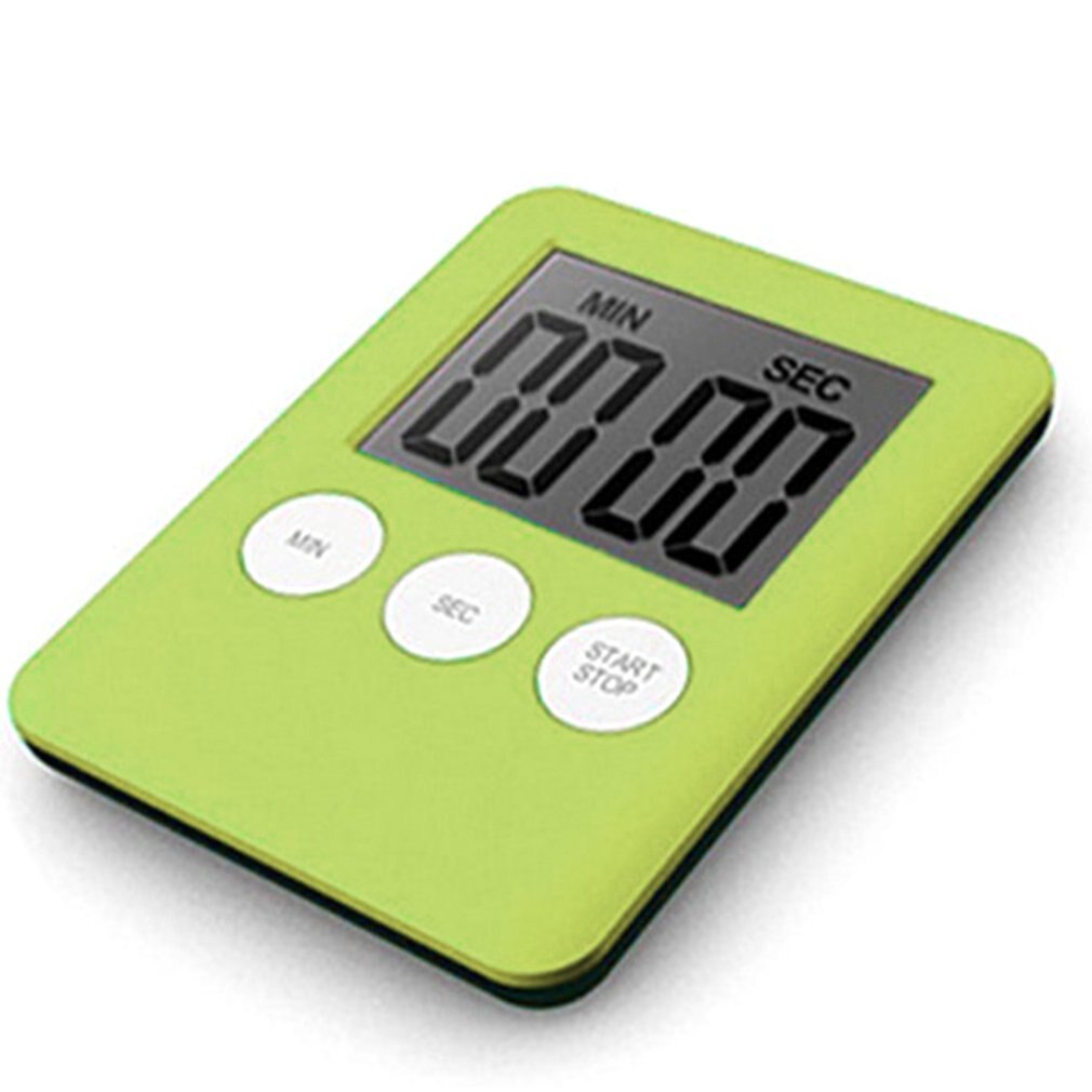 Led Digital Kitchen Electronic Timer Countdown Medication Reminder Kitchen Timer Portable: Transparent