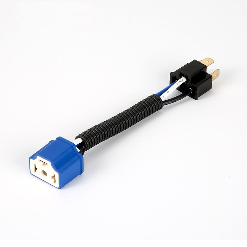2 pièces universel H1 H7 H4 mâle femelle prise connecteur convient voiture moto ampoule lampes en céramique prise: H4 Straight