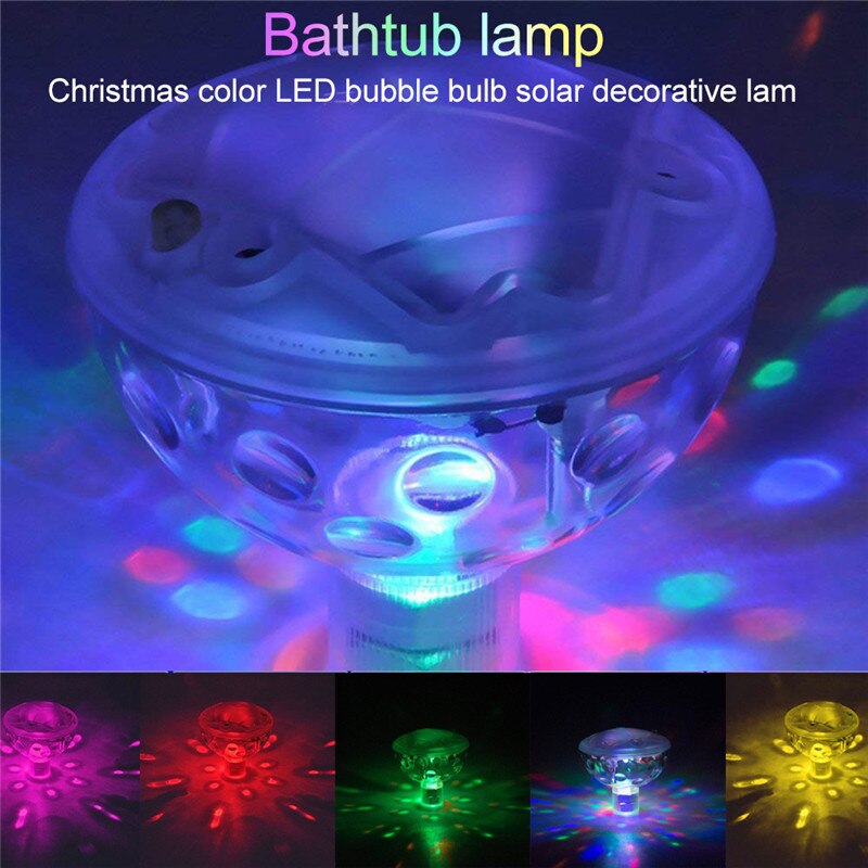 Batterie angetrieben Unterwasser Brunnen Licht Disko Spa Badewanne Licht Schwimmen Schwimmbad schweben Lampe LED Licht freundlicher Schwimmbad Licht