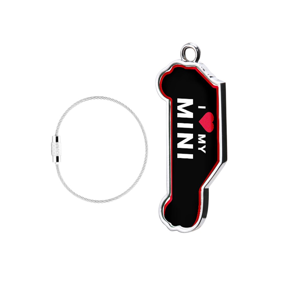 Bilnyckelring nyckelring till mini cooper jcw one s  r50 r52 r53 r55 r56 r60 r61 f54 f55 f56 f57 f60 countryman biltillbehör: Jag älskar miniring